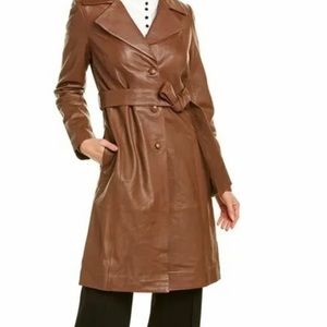 Brown Bagley Mishka Leather coat XL